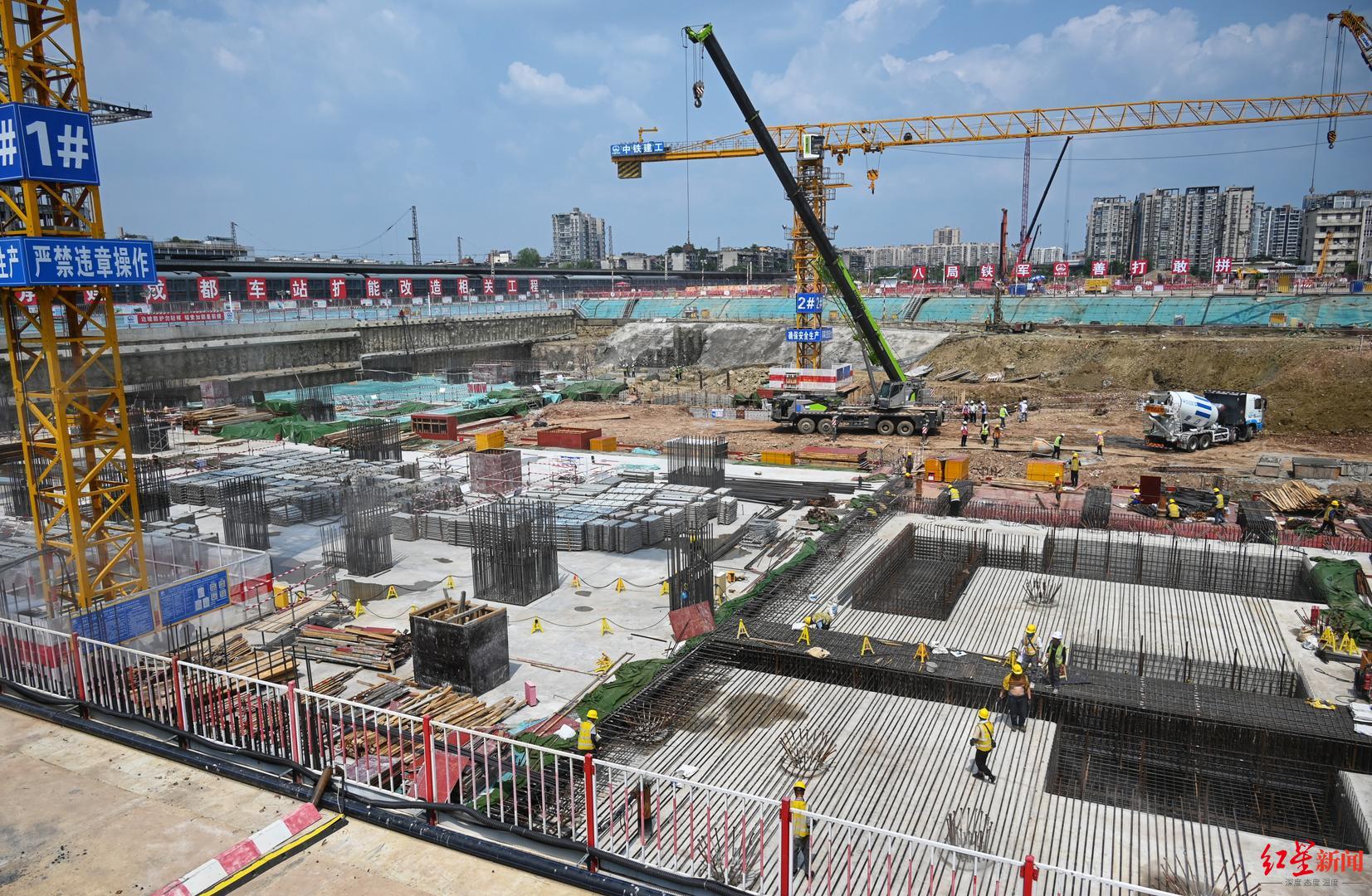 火車北站擴能改造進入二階段施工，商貿大道下穿隧道預計年內通車